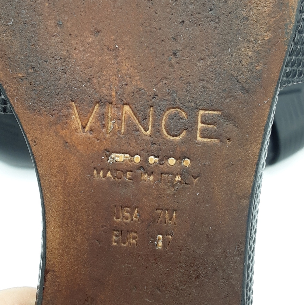 Vince Black Woven Pointed-Toe Flats - Picture 10 of 13